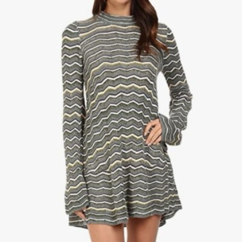 Free people ziggy striped sweater dress